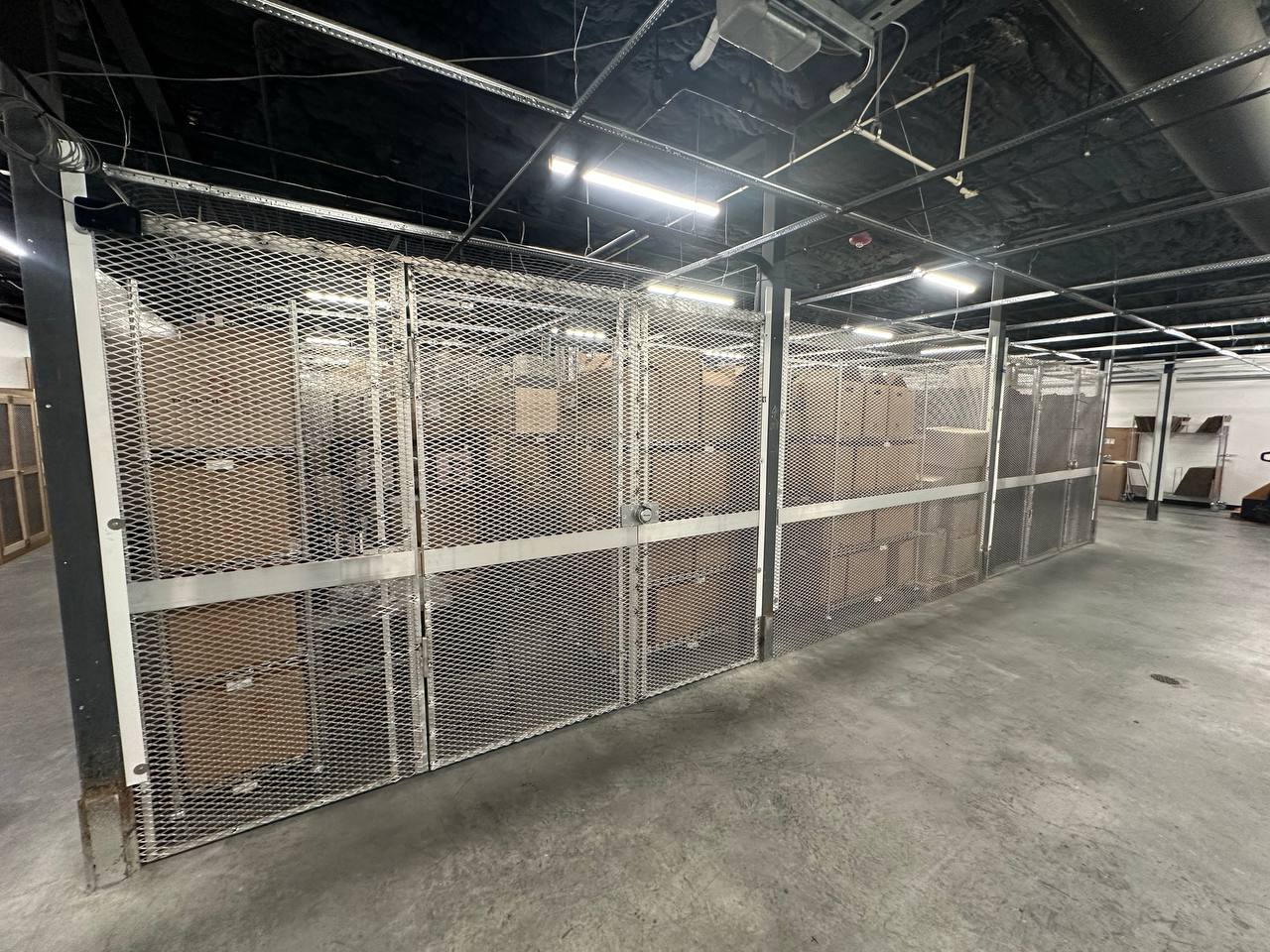 Secure mesh storage cages